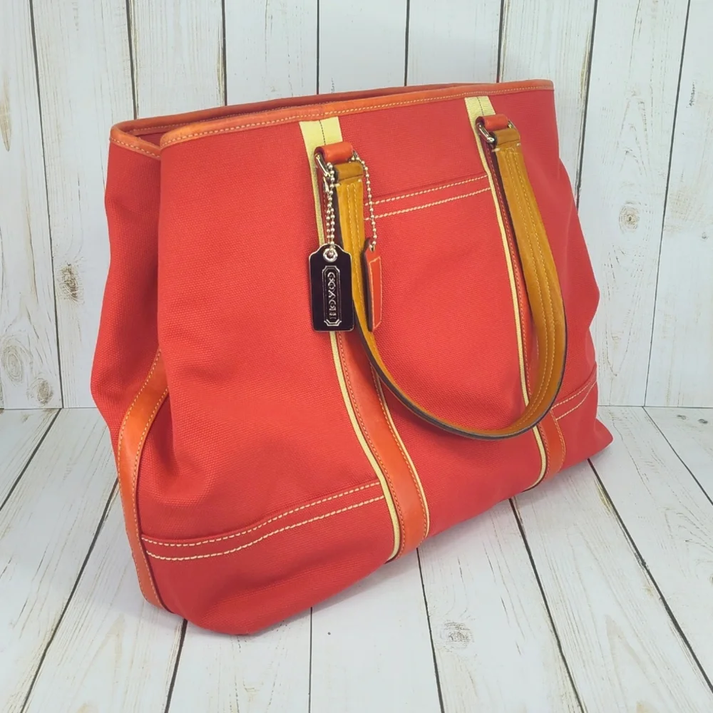 Coach Large Canvas Carryall Travel Tote